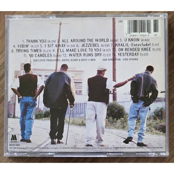 Boyz II Men (CD, Sep-1994, Motown) R&B Music Disc Vintage Soul CD - Picture 4 of 4